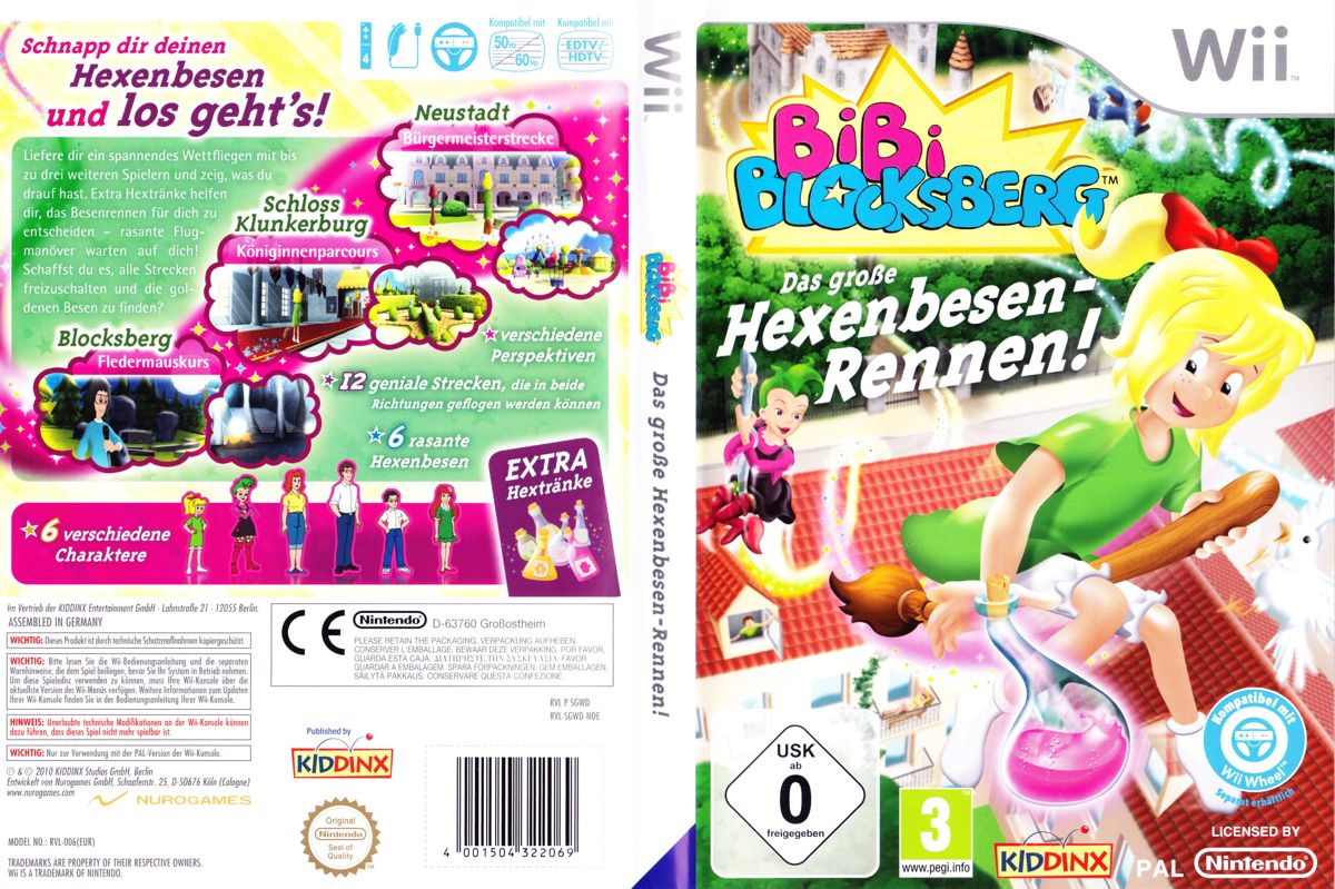 Bibi Blocksberg 2 box art for Wii